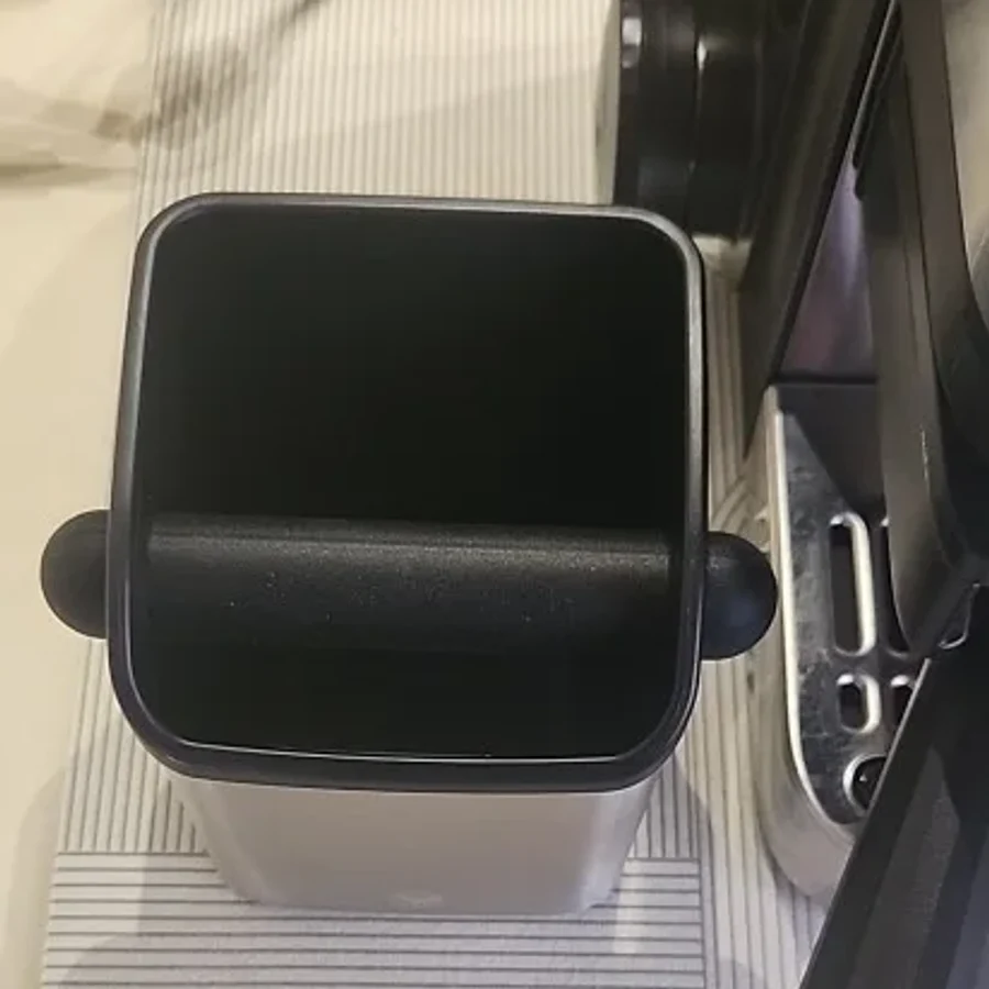 Espresso Knock Box — Stainless steel, 700 ml, removable knock bar